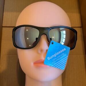 Mirrored Square Sunglasses Dark Green 100% UVA UVB Protection